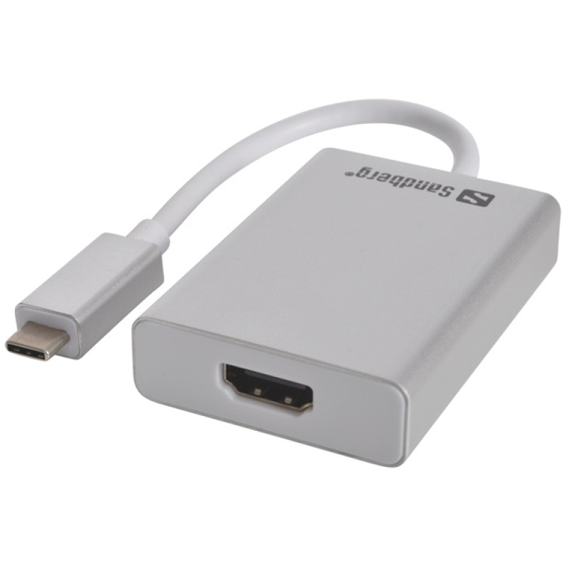 Sandberg Kábel Átalakító - USB-C to HDMI Link (ezüst