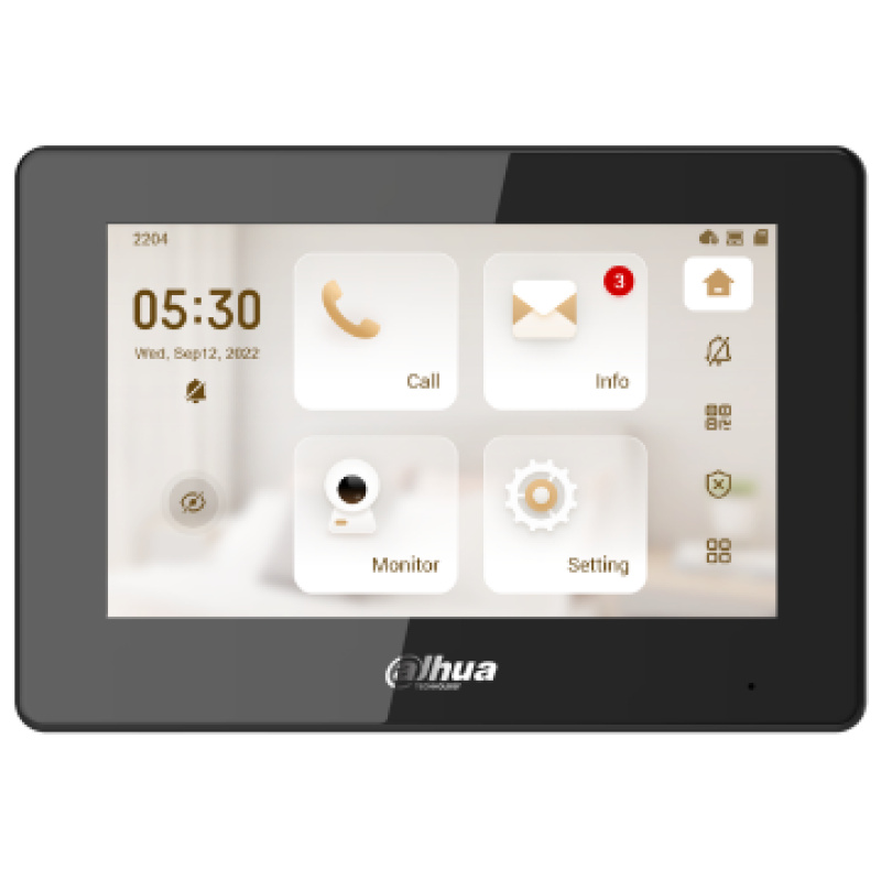 Dahua IP video kaputelefon - VTH5421HB-W (beltéri egység; 7" touch