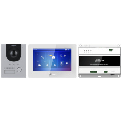 Dahua video kaputelefon szett - KTD01(F)  (VTO2202F-P-S2 + VTH5422HW + VTNS2003B-2)