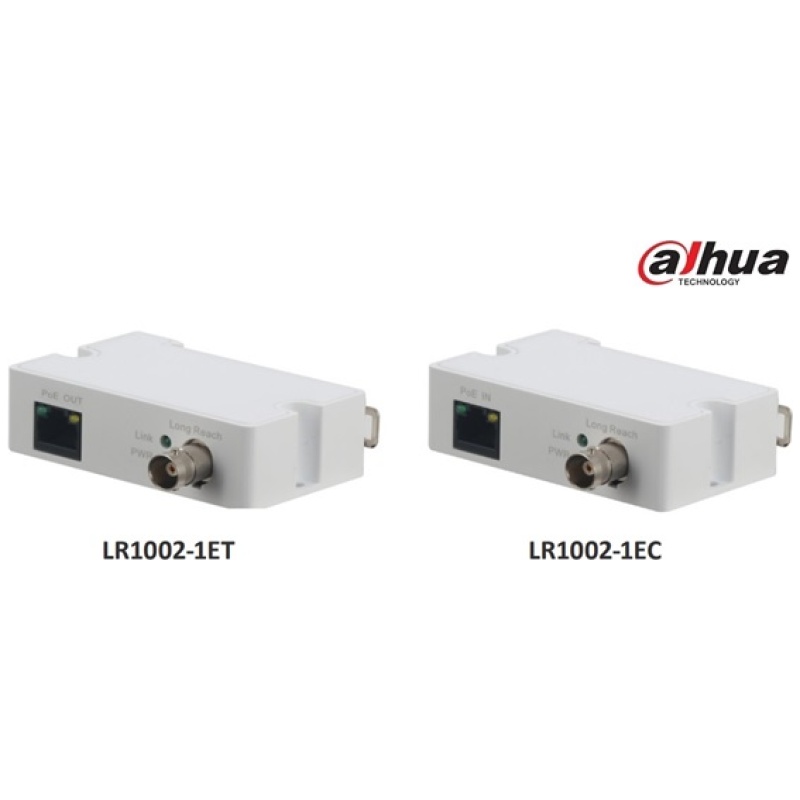 Dahua Ethernet over Coax (EOC) konverter(vevő) - LR1002-1EC (1x RJ45 10/100