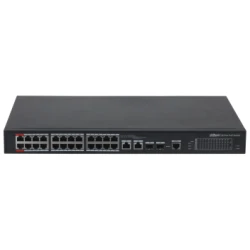 Dahua Menedzselhető PoE switch - PFS4226-24ET-360-V3 (24x 10/100 PoE/PoE+ (360W)+2x gigabit/SFP combo uplink