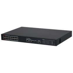 Dahua Menedzselhető PoE switch - S4220-16GT-190 (18x 1Gbps; 16x PoE/PoE+; 2x 1Gbps SFP; 190W)