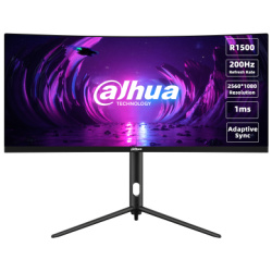 Dahua Monitor 30" Gaming - LM30-E330CA (VA; 21:9; 2560x1080; 1ms; 200Hz; 250cd; HDMIx2; DPx2; Mag.áll.; Ívelt)