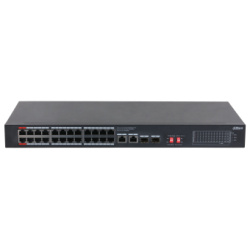 Dahua PoE switch - S3228-24GT-375 (24x 1Gbps at/af PoE + 2x 1Gbps Uplink + 2x SFP