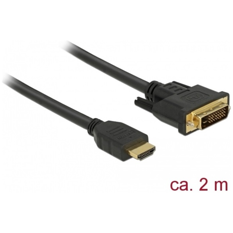 Delock Átalakító Kábel - 85654 (HDMI - DVI (24+1)