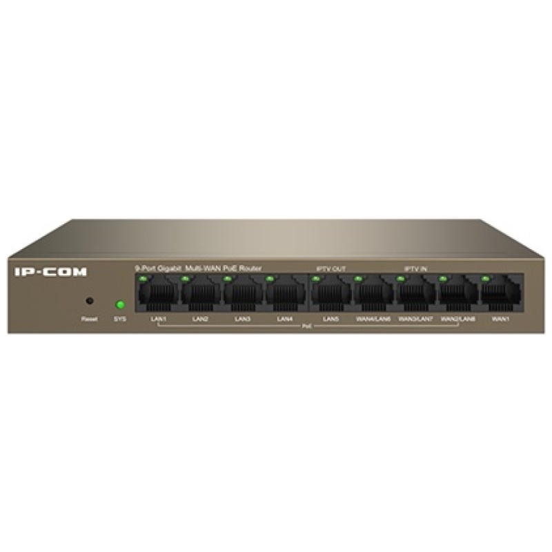 IP-COM Router - M20-8G-PoE (9x 1Gbps; 8x at/af PoE+; 95W; ProFi Cloud)