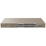 IP-COM Switch PoE - G1126P-24-410W (24x1Gbps; 2x SFP; 24 af/at PoE+ port; 370W