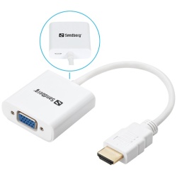 Sandberg Kábel Átalakító - HDMI to VGA Converter