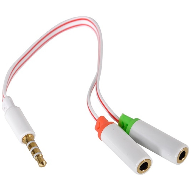 Sandberg Kábel Átalakító - Headset converter Dual->Single (3