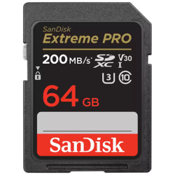 Sandisk SD kártya - 64GB SDXC Extreme Pro (200/90 MB/s Class 10 UHS-I