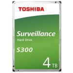 Toshiba Belső HDD 3.5" - S300 Surveillance 4TB (Bulk; Biztonságtechnikai rögzítőkbe; 128MB / 5400RPM)