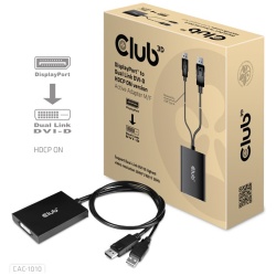 Club 3D Átalakító - CAC-1010 (DisplayPort to 2xDVI-A HDCP ON