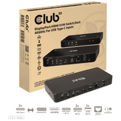 Club 3D KVM Switch - CSV-1585 (2xUSB-C to HDMI