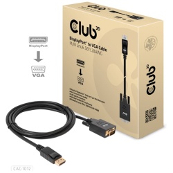 Club 3D Kábel - CAC-1012 (DisplayPort to VGA