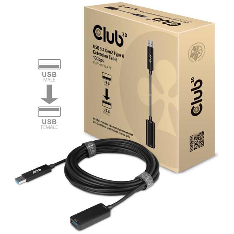 Club 3D kábel - CAC-1411 (3.2 USB-A 10 Gbps