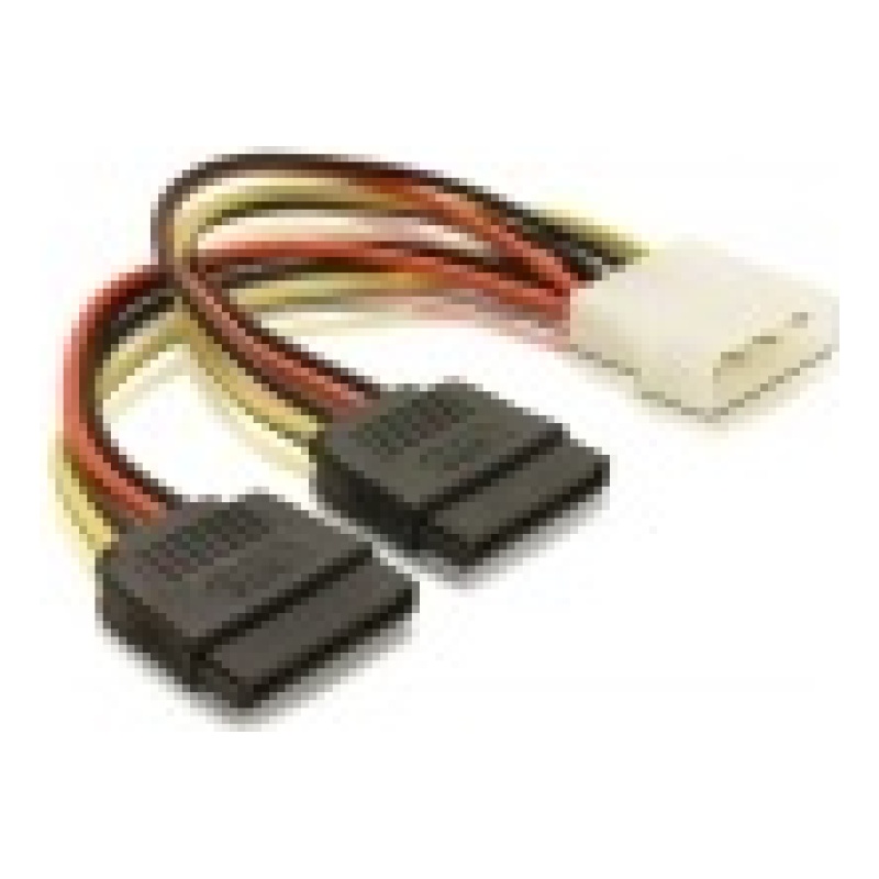Delock Átalakító Kábel - 60102 (2 x SATA HDD > Molex 4 tűs (apa))