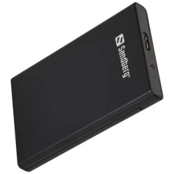 Sandberg Külső HDD Ház - USB 3.0 to SATA Box 2.5" (fekete; 2