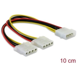 Delock Kábel - 82100 (1 x 4 pines molex apa  -> 2 x 4 pines molex anya